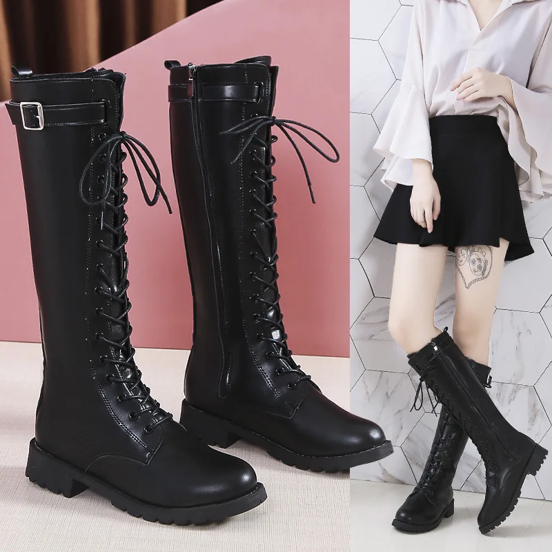 Women'S Fashion Trends - Winter New Round Head Thick Soled