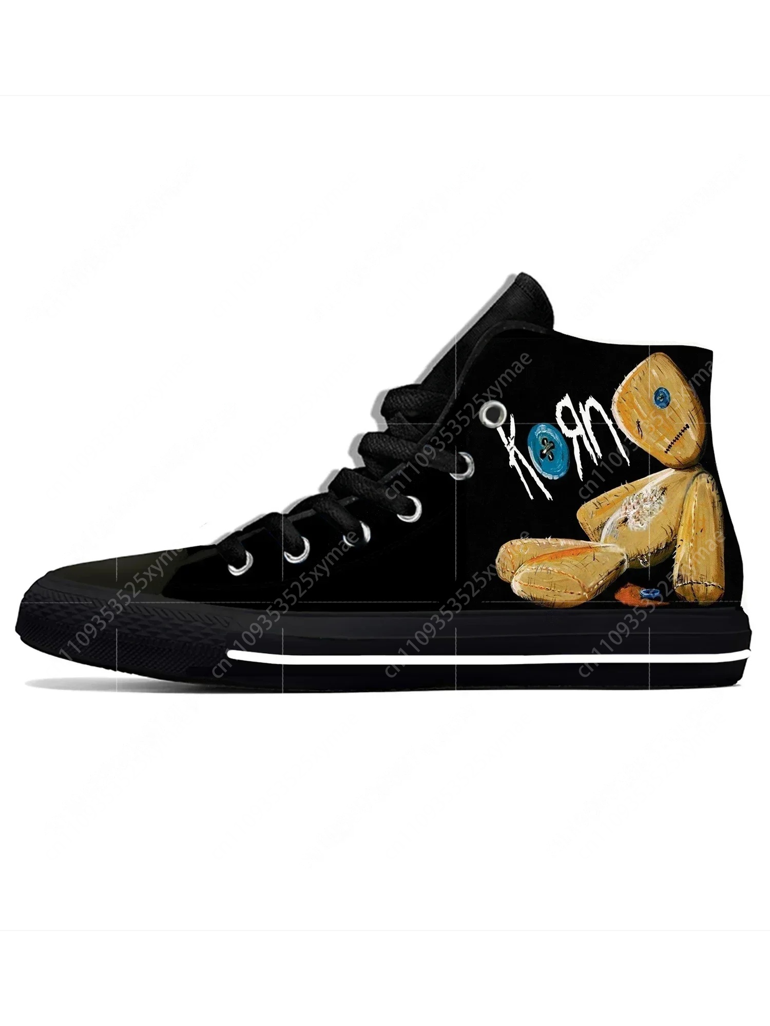 Women'S Fashion Running Shoes - Korn Rock Band High Top Sneakers