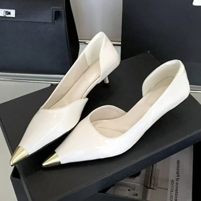 Women Fashion Brand - Elegant Pointed Toe Kitten Heel Pumps