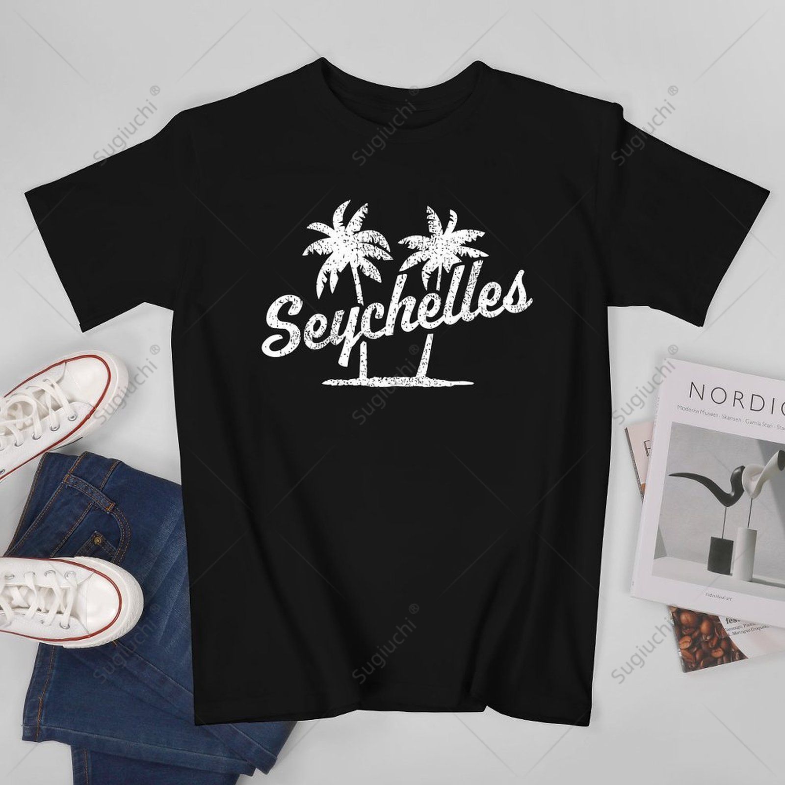 Women'S Fashion From The 70S - Unisex Men Seychelles Vintage 70s Palm
