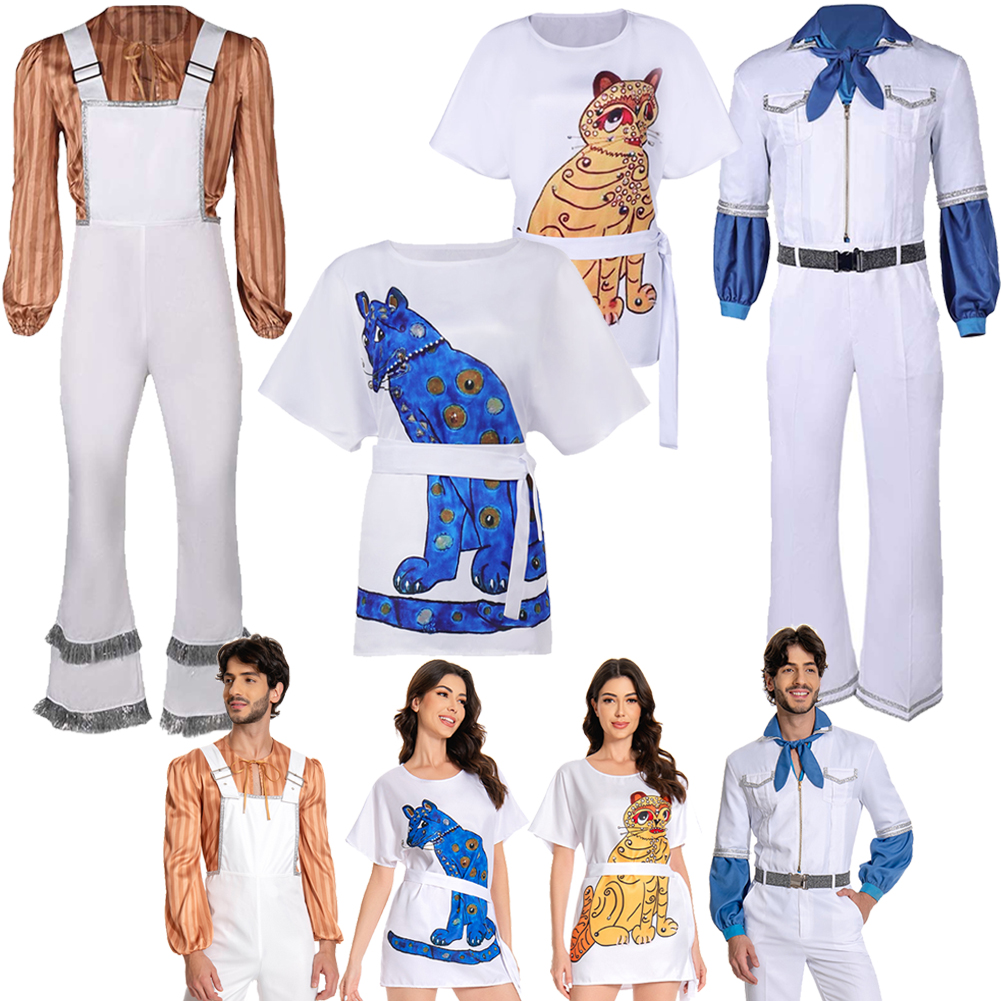 Women'S Fashion From The 70S - ABAB Costume Cosplay Disguise ABAB Girl