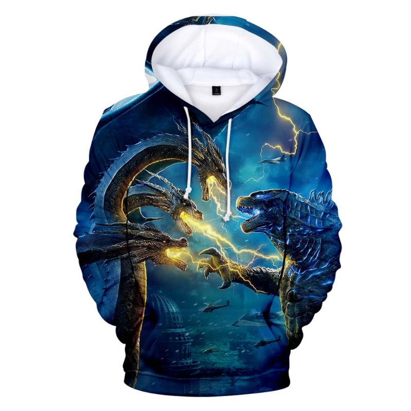 Women'S Fashion Hoodies - New Anime Godzilla Cosplay Hoodies King