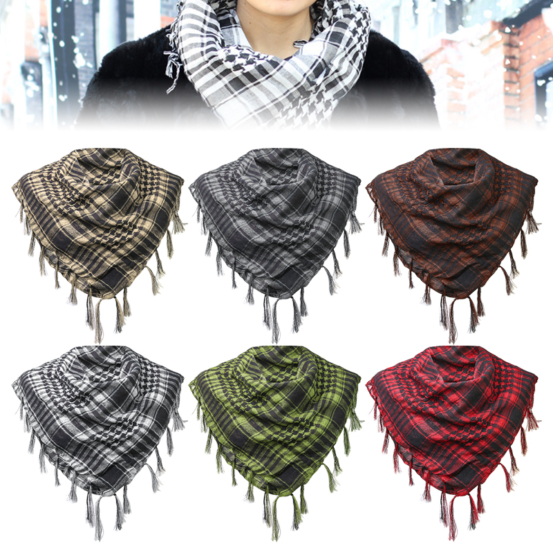Women'S Fashion Gloves - Houndstooth Scarf Plaid Hijab Bandana Hiking