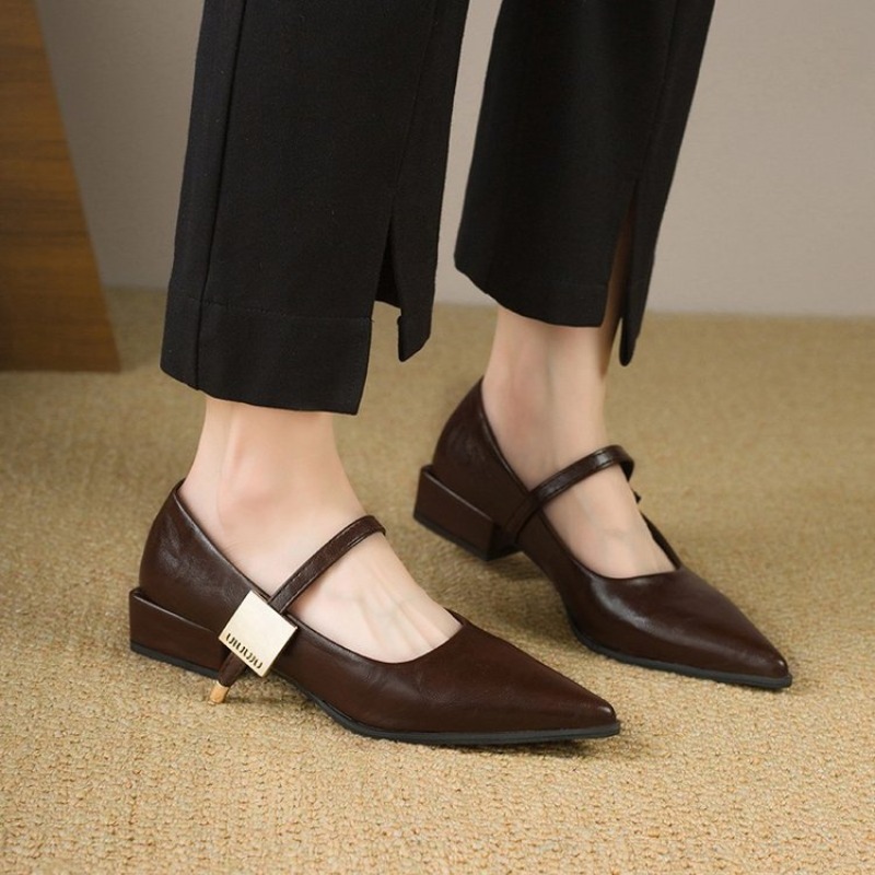 2025 Retro Style Thick Heel Wo - Women'S Fashion For 2025 avis et prix