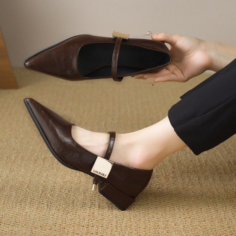 2025 Retro Style Thick Heel Wo - Women'S Fashion For 2025 avis et prix