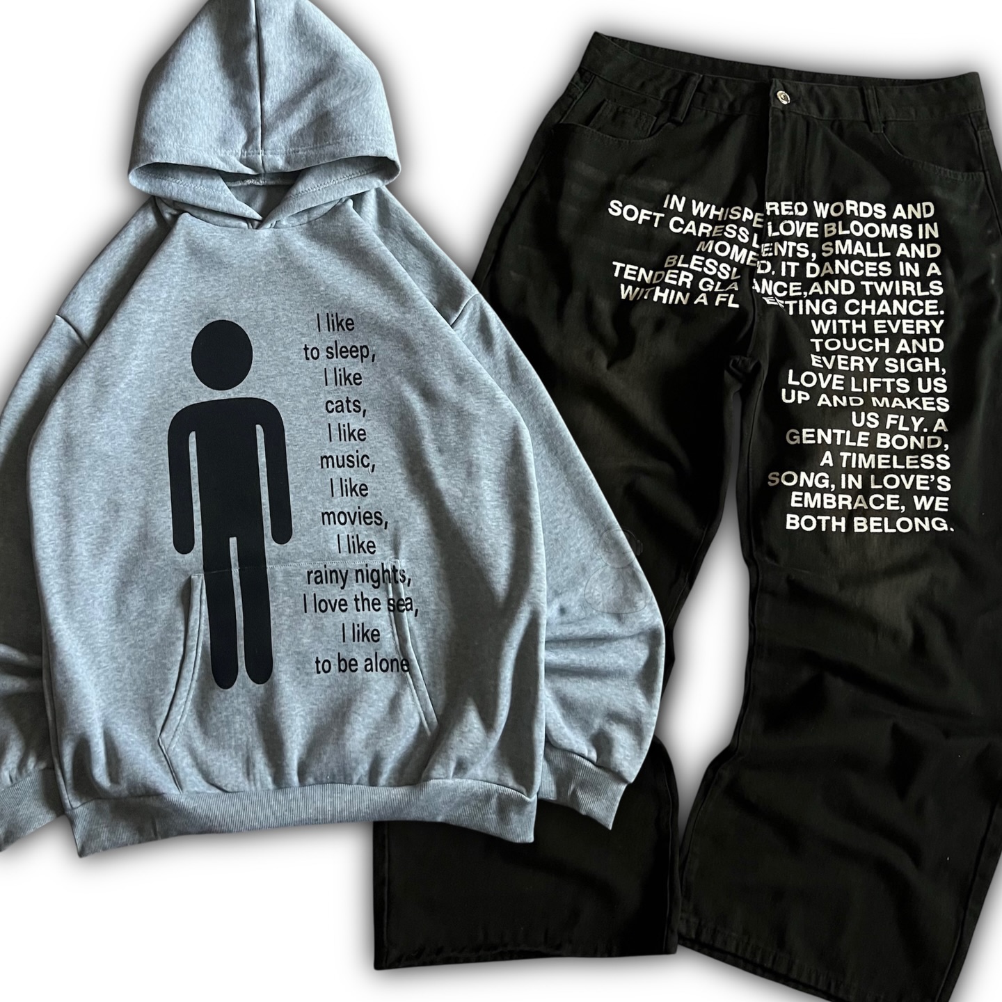 American Pattern Letter Jeans  - Women'S Fashion Hoodies avis et prix