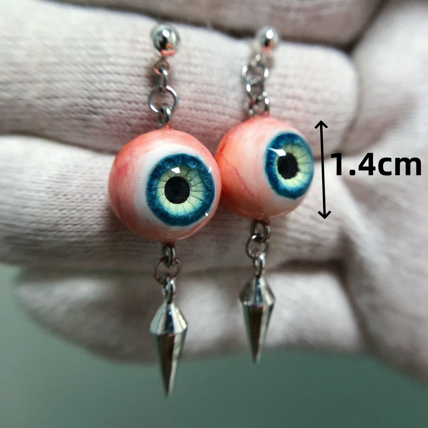 3160 Moss Green Eye Ball Hoop  - Women'S Fashion Edgy avis et prix