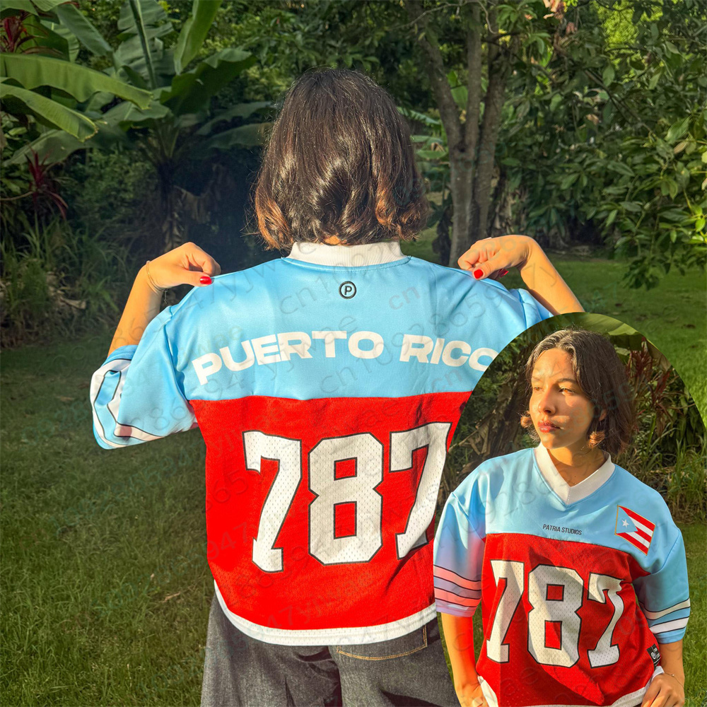 Puerto Rico Oversized Jersey P - Women'S Fashion Rugby Top avis et prix