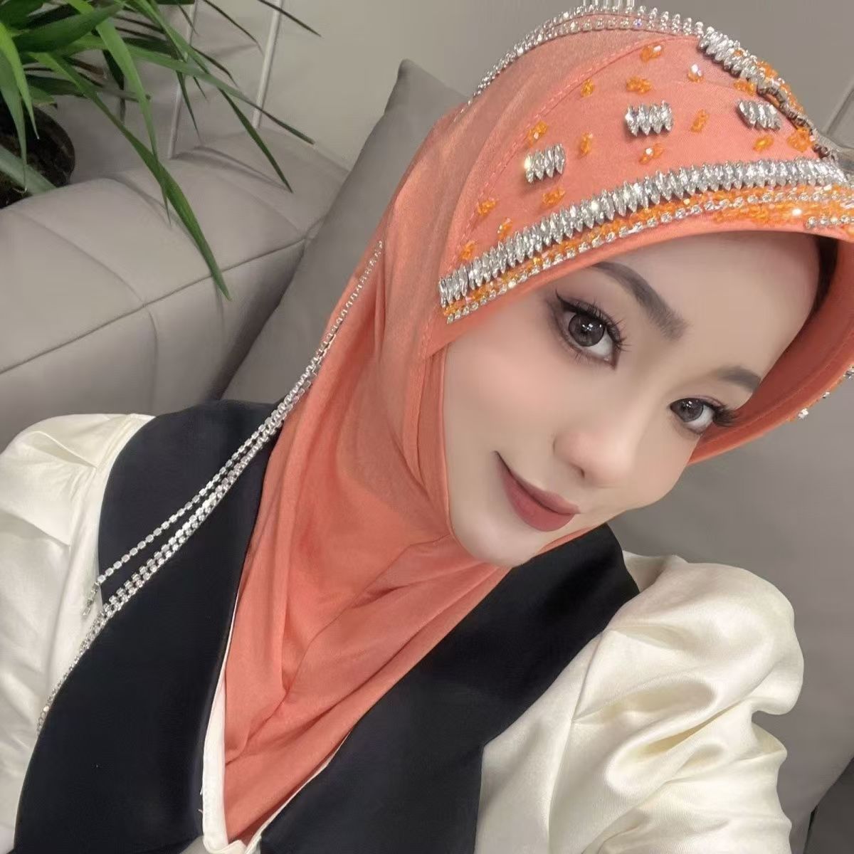 Luxury Hat Hijab Pink Scarf wi - Women Fashion Brand avis et prix