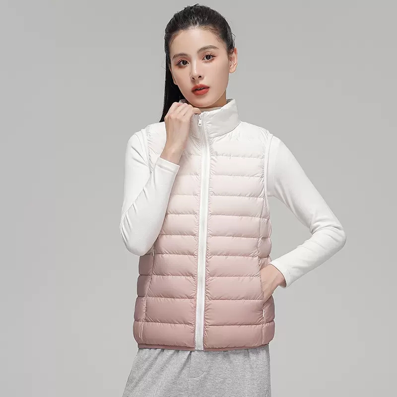 Women Fashion Gradient Ultra L - Puffer Vest Fashion Women avis et prix