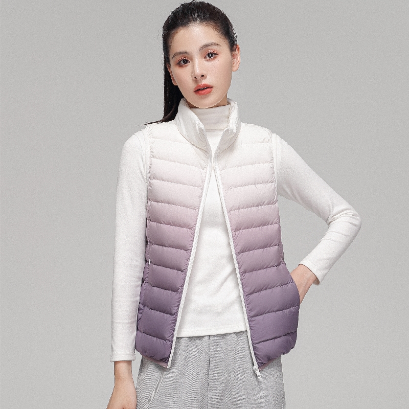 Women Fashion Gradient Ultra L - Puffer Vest Fashion Women avis et prix