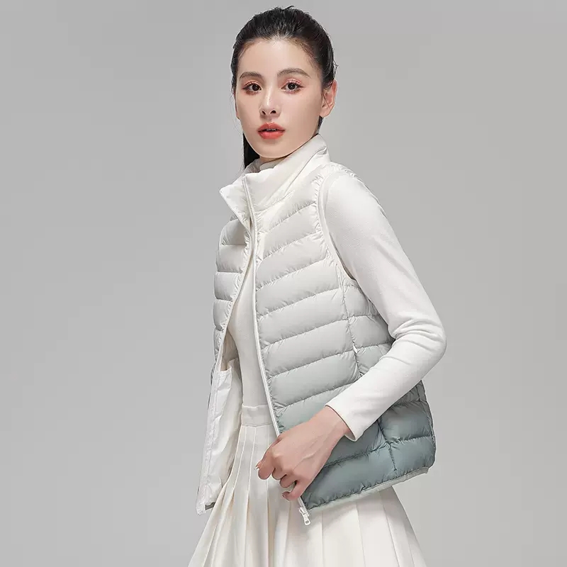 Women Fashion Gradient Ultra L - Puffer Vest Fashion Women avis et prix