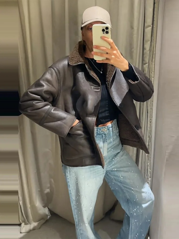 Fashion Double Sided Solid Jac - Women'S Fashion Utility Jacket avis et prix
