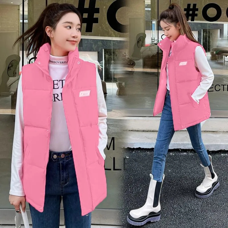 Fall Winter Warm Cropped Vest  - Puffer Vest Fashion Women avis et prix