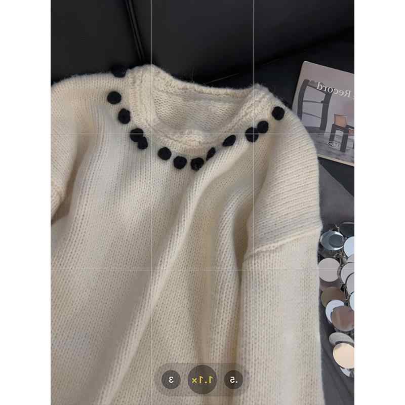 Women's White O-Neck Pullover  - Women'S Fashion In The 90S avis et prix