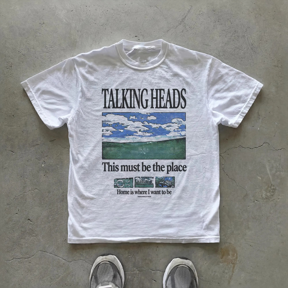 Talking Heads Graphic T-Shirt  - Women'S Fashion From The 70S avis et prix