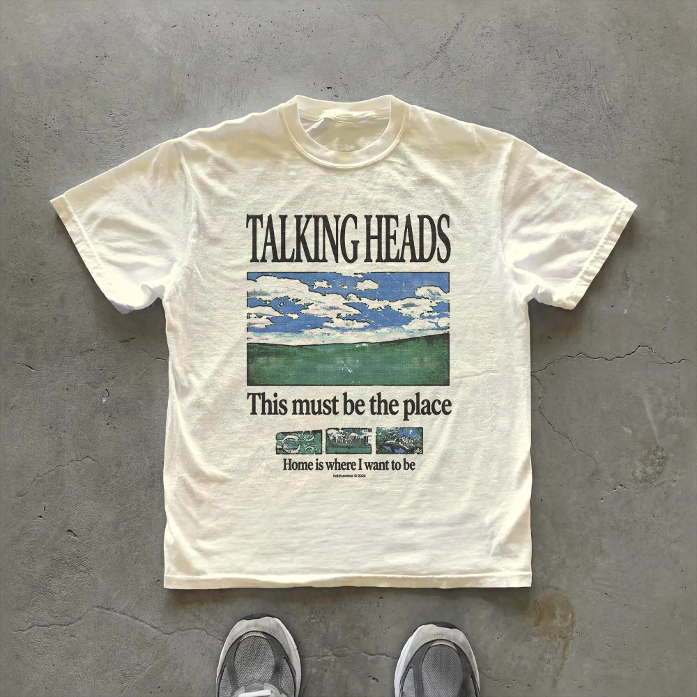 Talking Heads Graphic T-Shirt  - Women'S Fashion From The 70S avis et prix