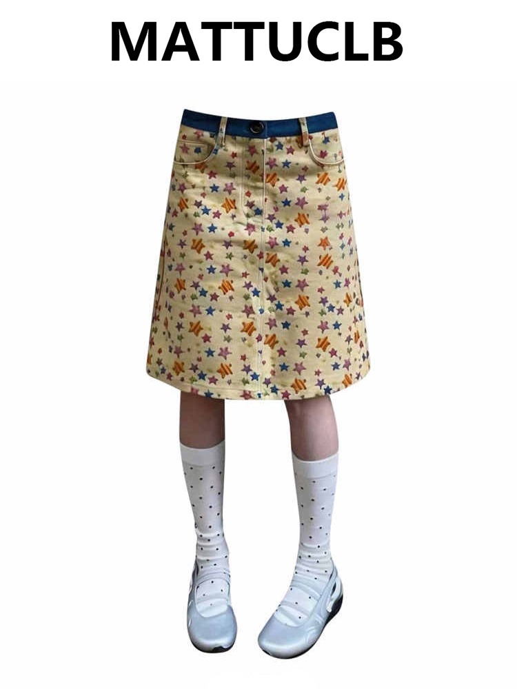 Summer Women Midi Skirts Denim - A-Line Skirt Midi avis et prix