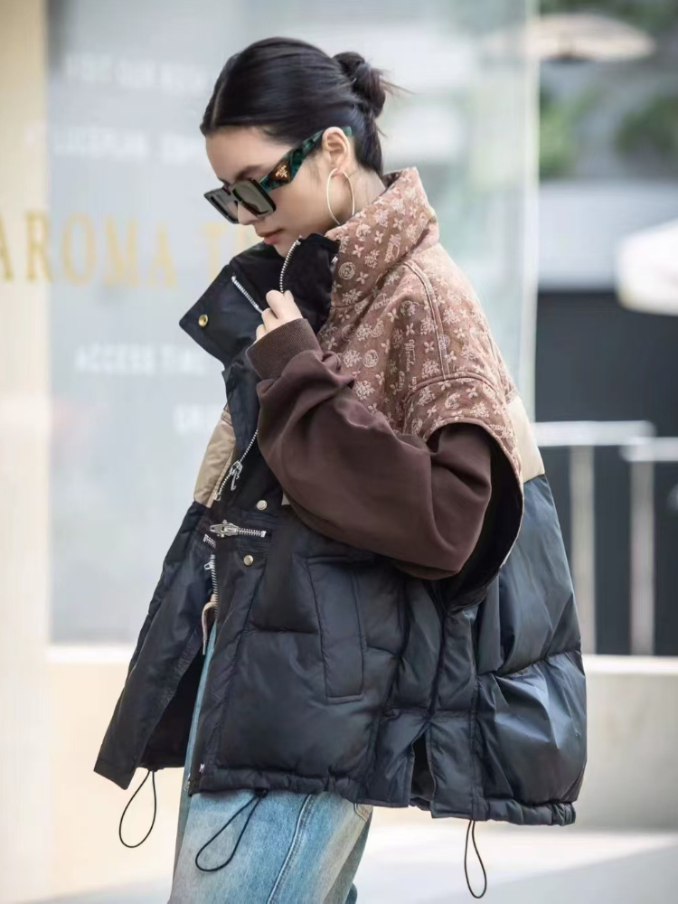 Fashion Retro Down Jacket Vest - Puffer Vest Fashion Women avis et prix