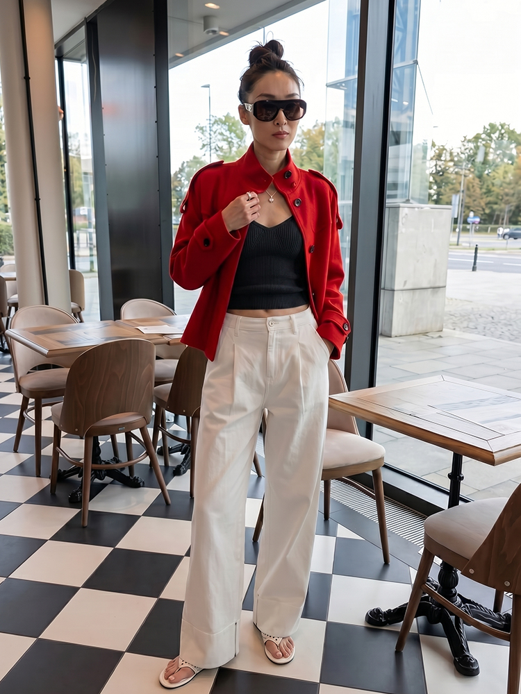 HH Cropped Stand Collar Utilit - Women'S Fashion Utility Jacket avis et prix
