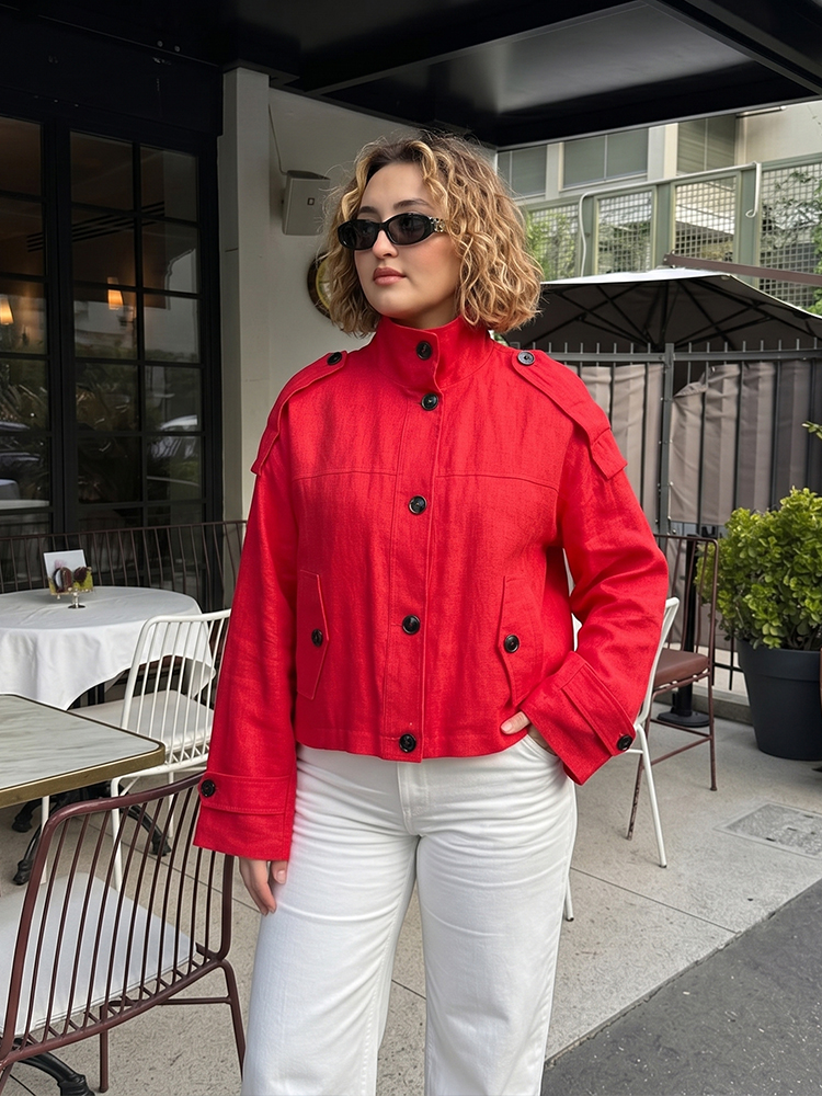 HH Cropped Stand Collar Utilit - Women'S Fashion Utility Jacket avis et prix