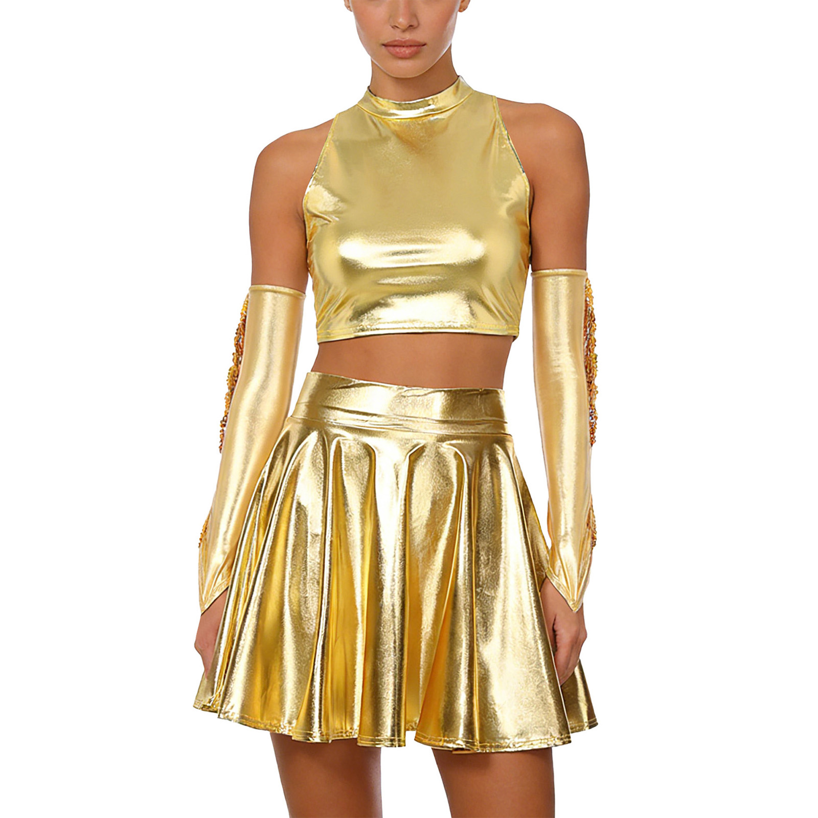Women Adults Fashion Metallic  - Women'S Fashion Gloves avis et prix