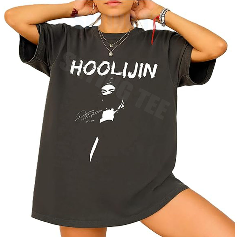 HOOLIJIN-Hooligan Kpop T-Shirt - Women'S Fashion Edgy avis et prix