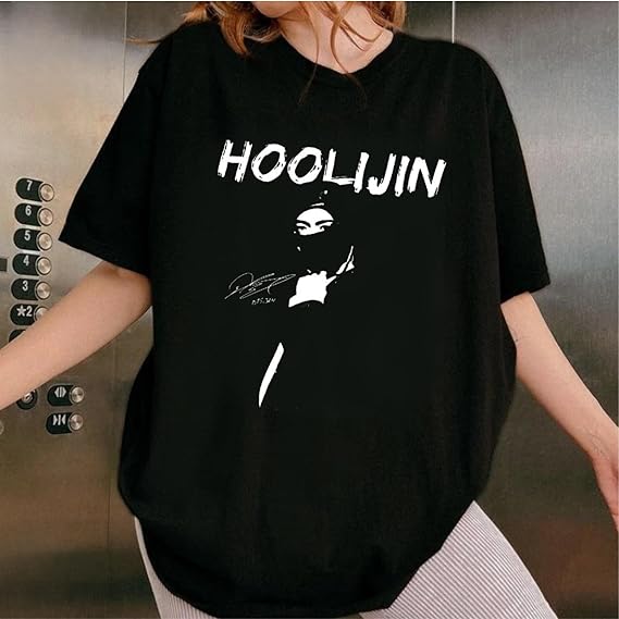 HOOLIJIN-Hooligan Kpop T-Shirt - Women'S Fashion Edgy avis et prix