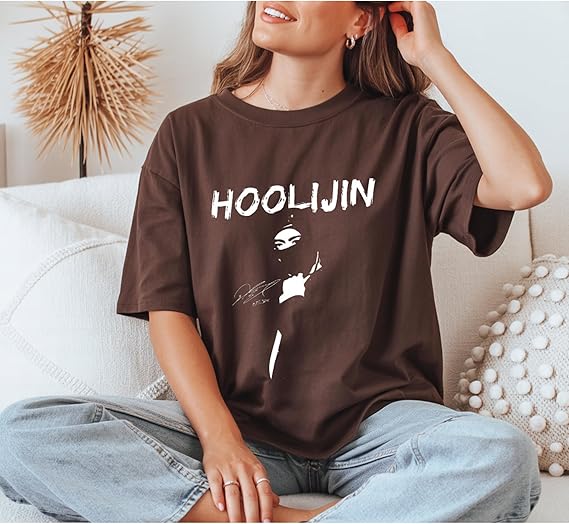 HOOLIJIN-Hooligan Kpop T-Shirt - Women'S Fashion Edgy avis et prix