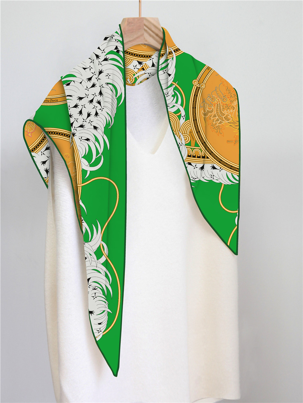 Triangle Silk Scarf Shawls Lux - Women'S Fashion Day avis et prix