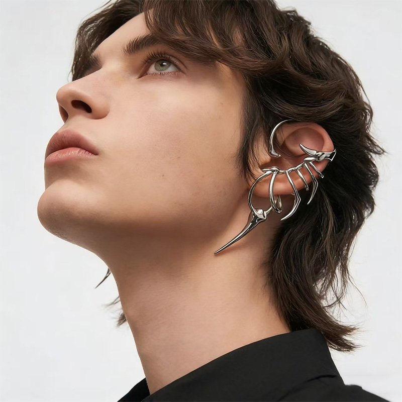 Edgy Skeleton-Style Ear Cuff f - Women'S Fashion Edgy avis et prix