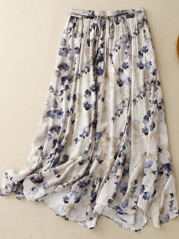 Floral A-Line Skirt Women's El - A-Line Skirt Midi avis et prix