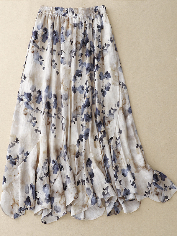 Floral A-Line Skirt Women's El - A-Line Skirt Midi avis et prix