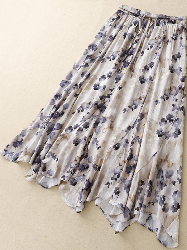 Floral A-Line Skirt Women's El - A-Line Skirt Midi avis et prix