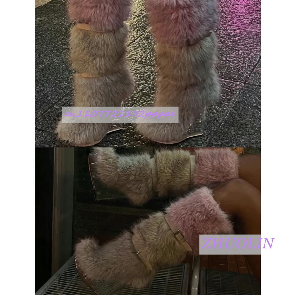 Winter Gradient Furry Transpar - Women'S Fashion Trends avis et prix