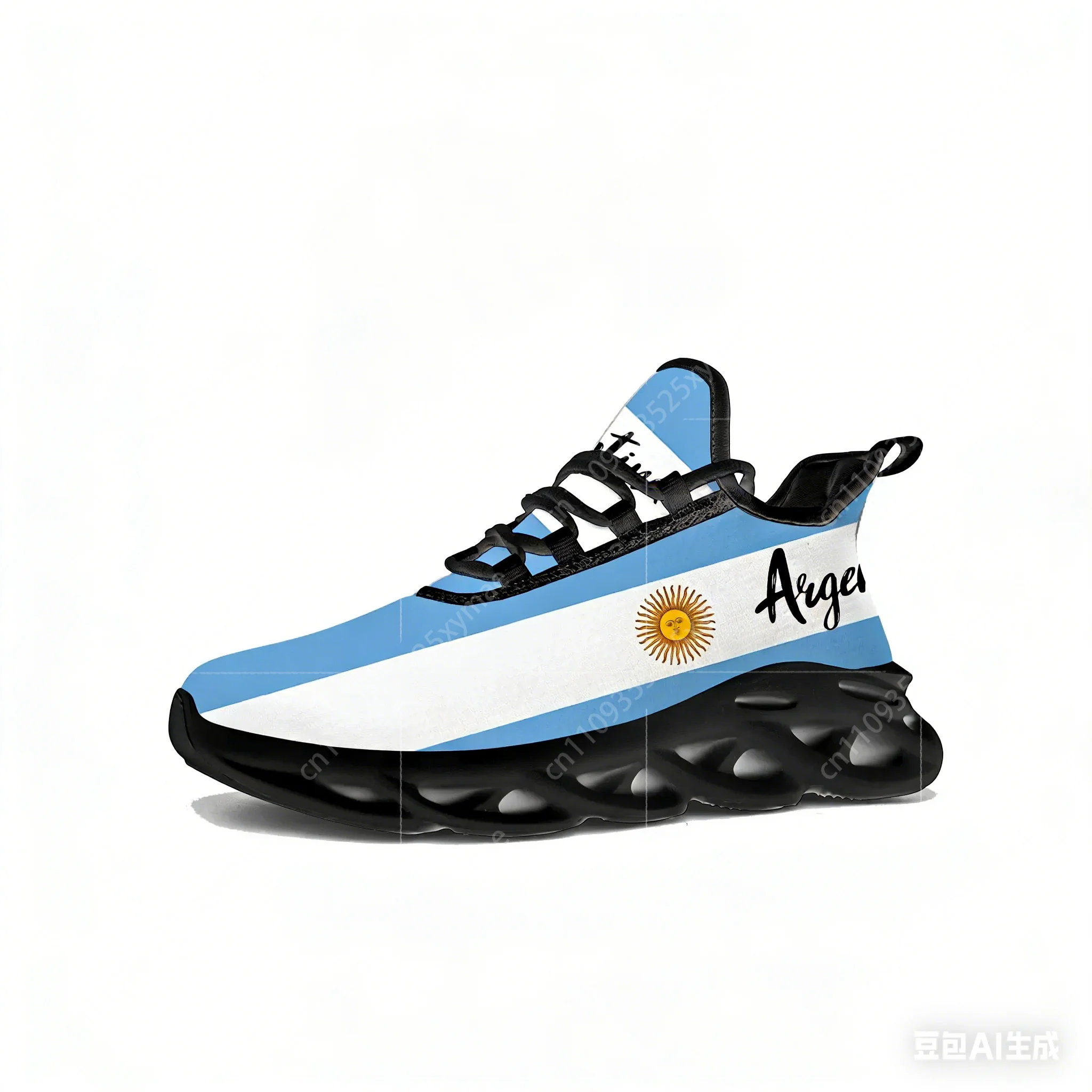 Argentine Flag Flats Sneakers  - Women'S Fashion Running Shoes avis et prix