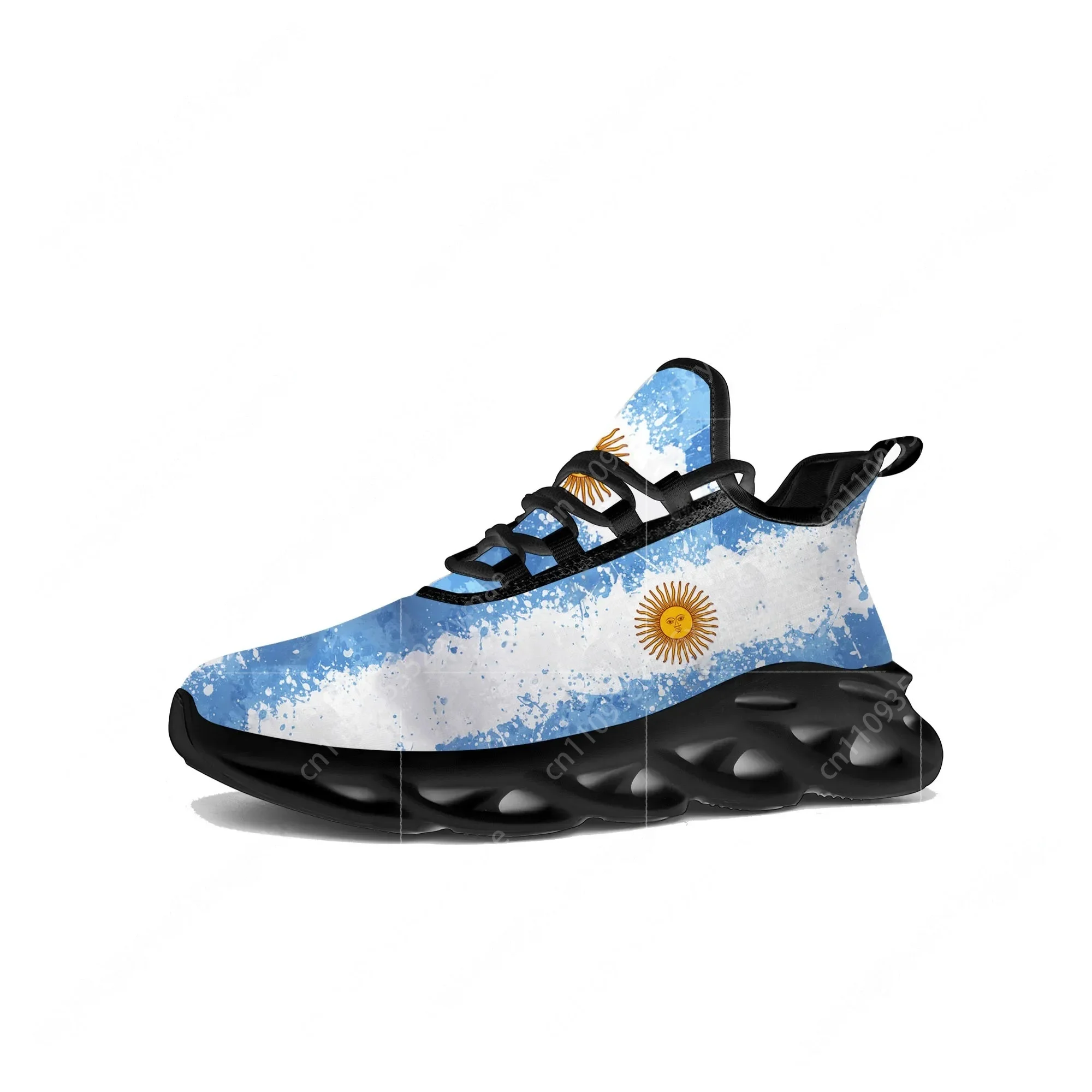 Argentine Flag Flats Sneakers  - Women'S Fashion Running Shoes avis et prix