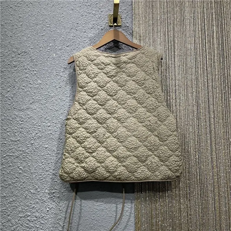 Vintage Women Lace-up V-neck S - Puffer Vest Fashion Women avis et prix