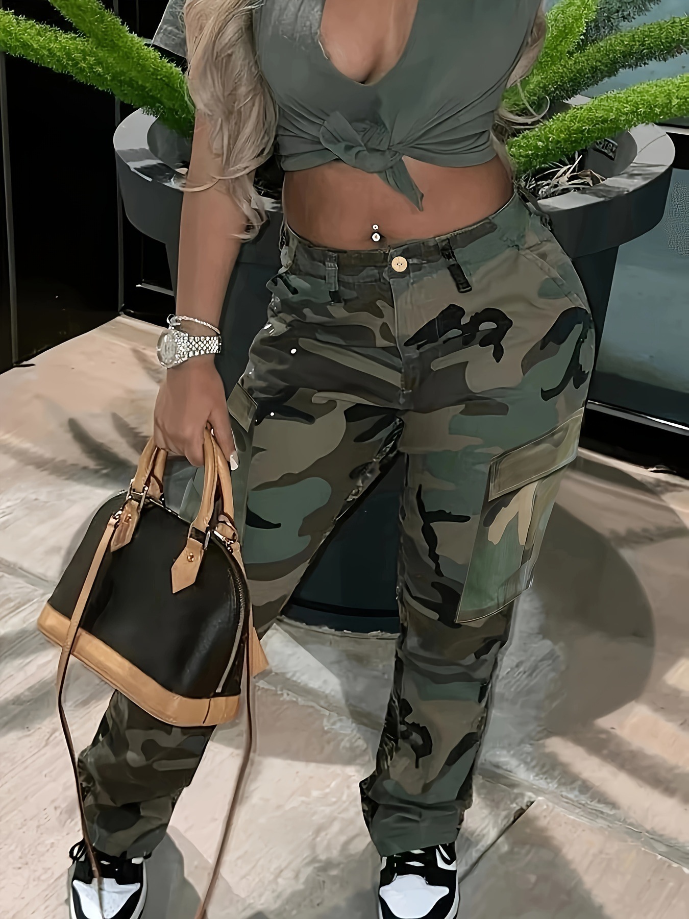 Women's Camo Cargo Pants - Mul - Women'S Fashion Utility Pants avis et prix