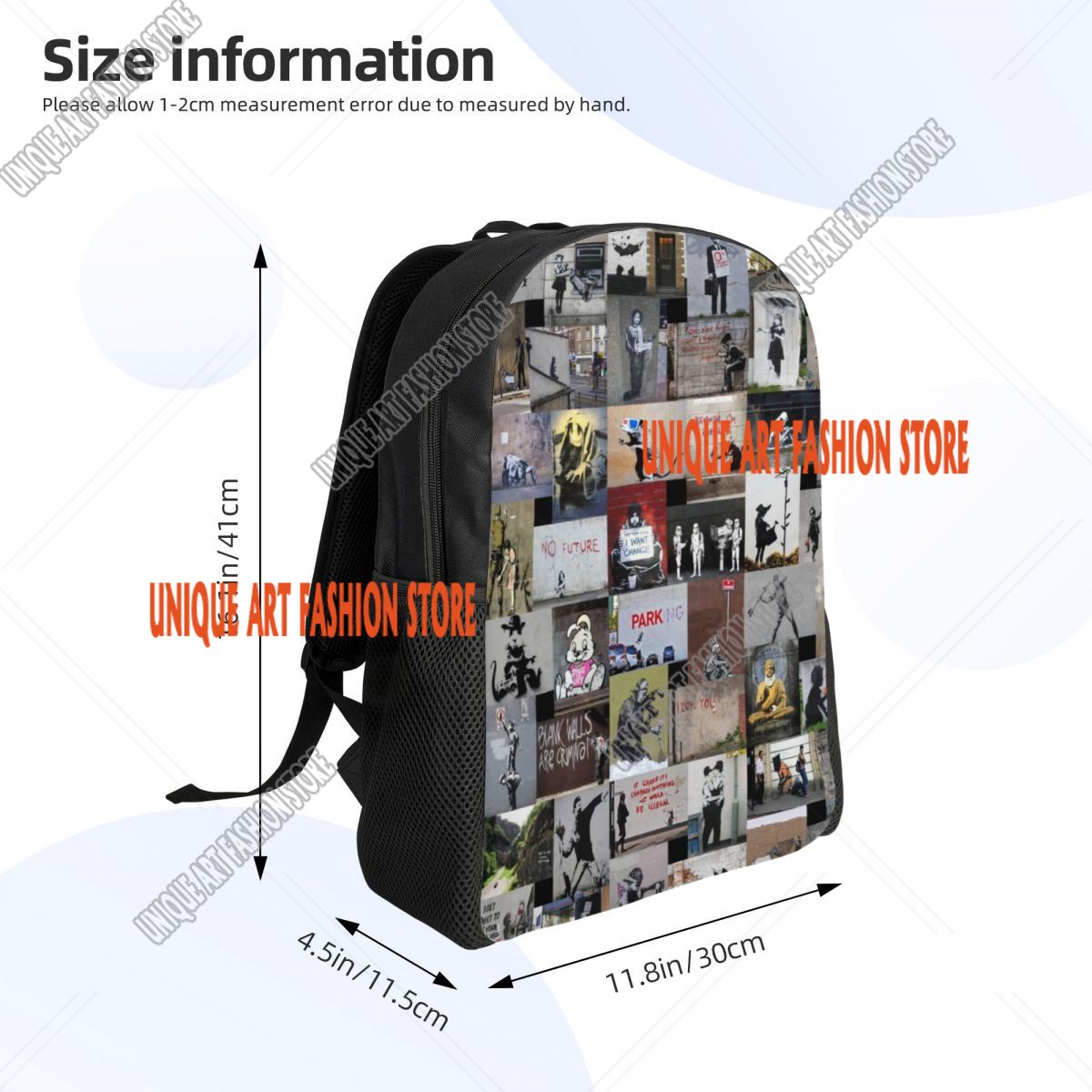Graffiti Laptop Backpack Men W - Women'S Fashion London avis et prix