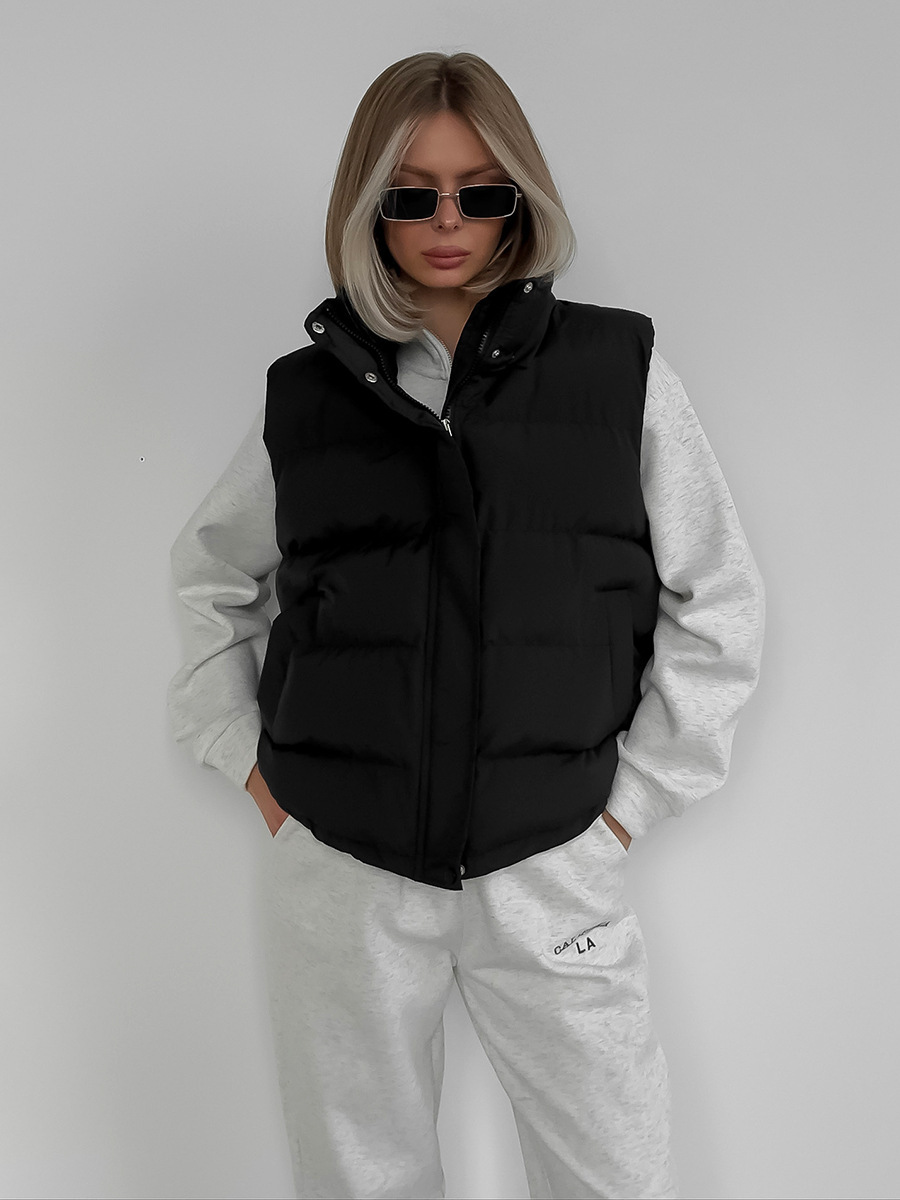 Women's Autumn Winter Sleevele - Puffer Vest Fashion Women avis et prix