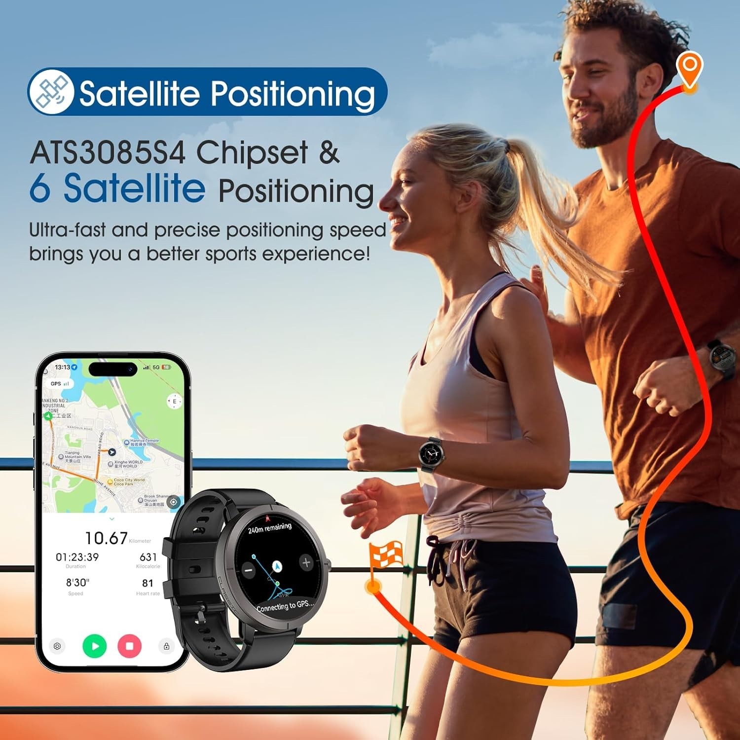 MoriTech GPS Smart Watch AMOLE - Women'S Fashion Retailers avis et prix