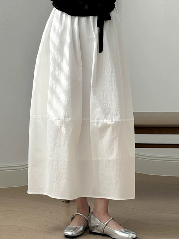 High Waist A-Line Midi Skirt L - A-Line Skirt Midi avis et prix