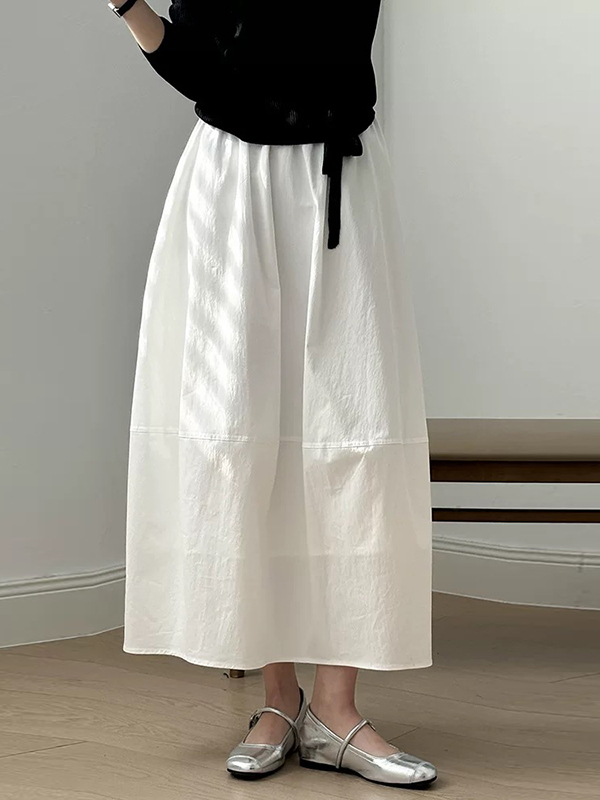 High Waist A-Line Midi Skirt L - A-Line Skirt Midi avis et prix
