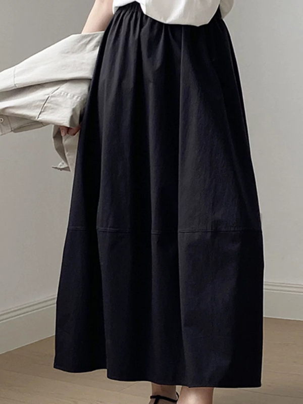 High Waist A-Line Midi Skirt L - A-Line Skirt Midi avis et prix