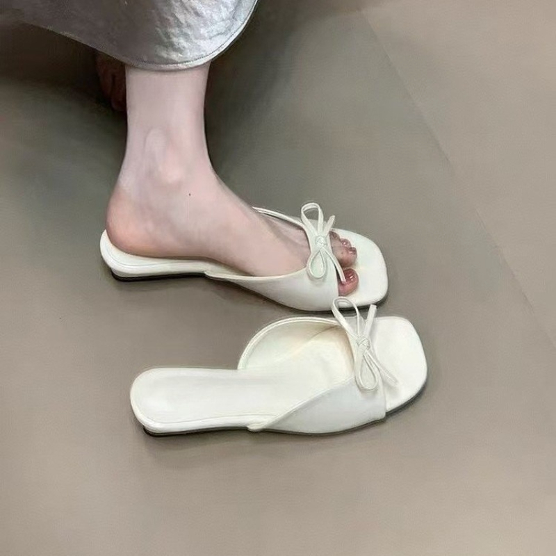 Fashion Bow Open Toe Slippers  - Women'S Fashion Spring Summer 2026 avis et prix