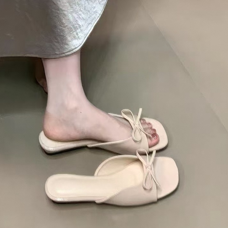 Fashion Bow Open Toe Slippers  - Women'S Fashion Spring Summer 2026 avis et prix