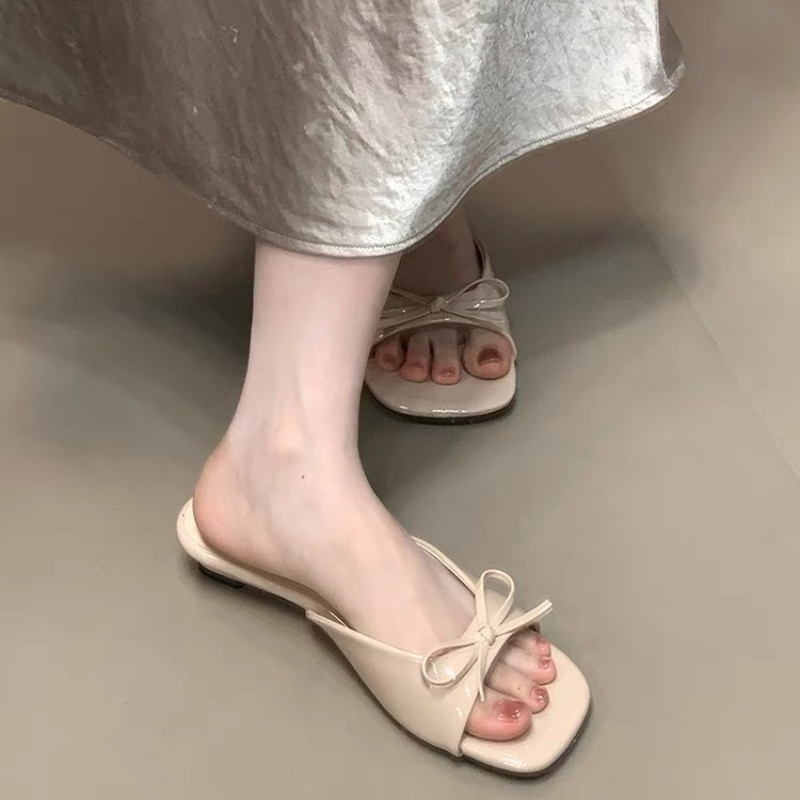 Fashion Bow Open Toe Slippers  - Women'S Fashion Spring Summer 2026 avis et prix