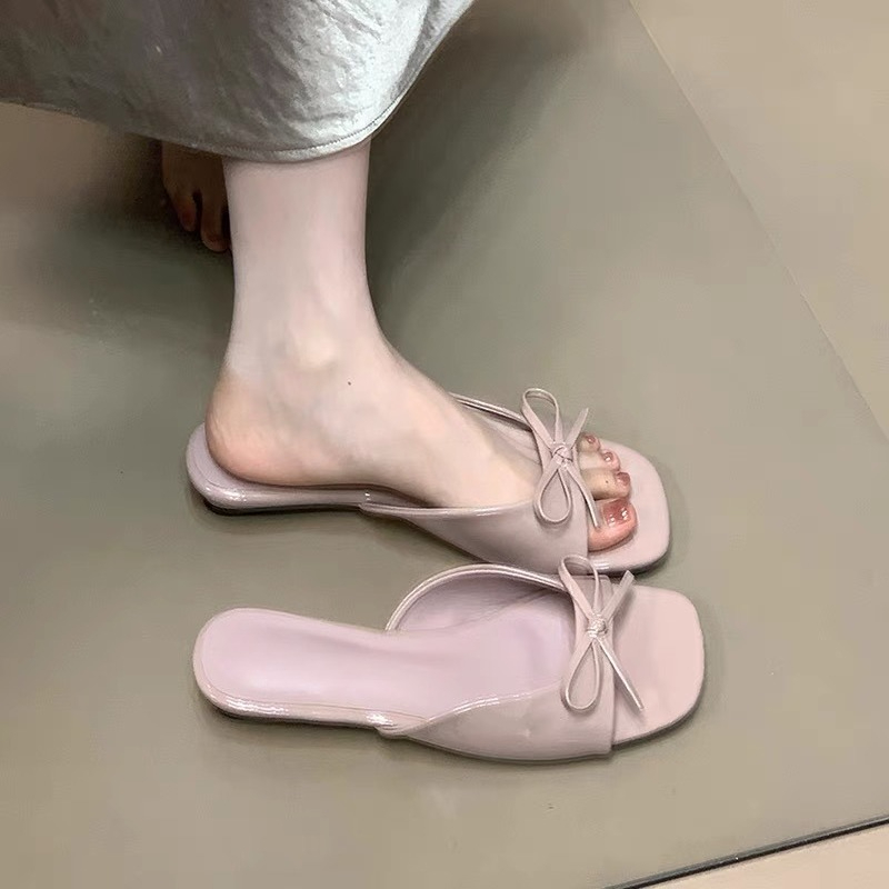 Fashion Bow Open Toe Slippers  - Women'S Fashion Spring Summer 2026 avis et prix