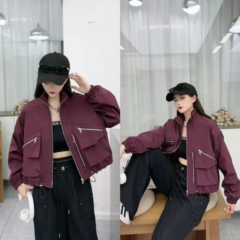 2025 Spring Autumn Korean Fash - Women'S Fashion Utility Jacket avis et prix